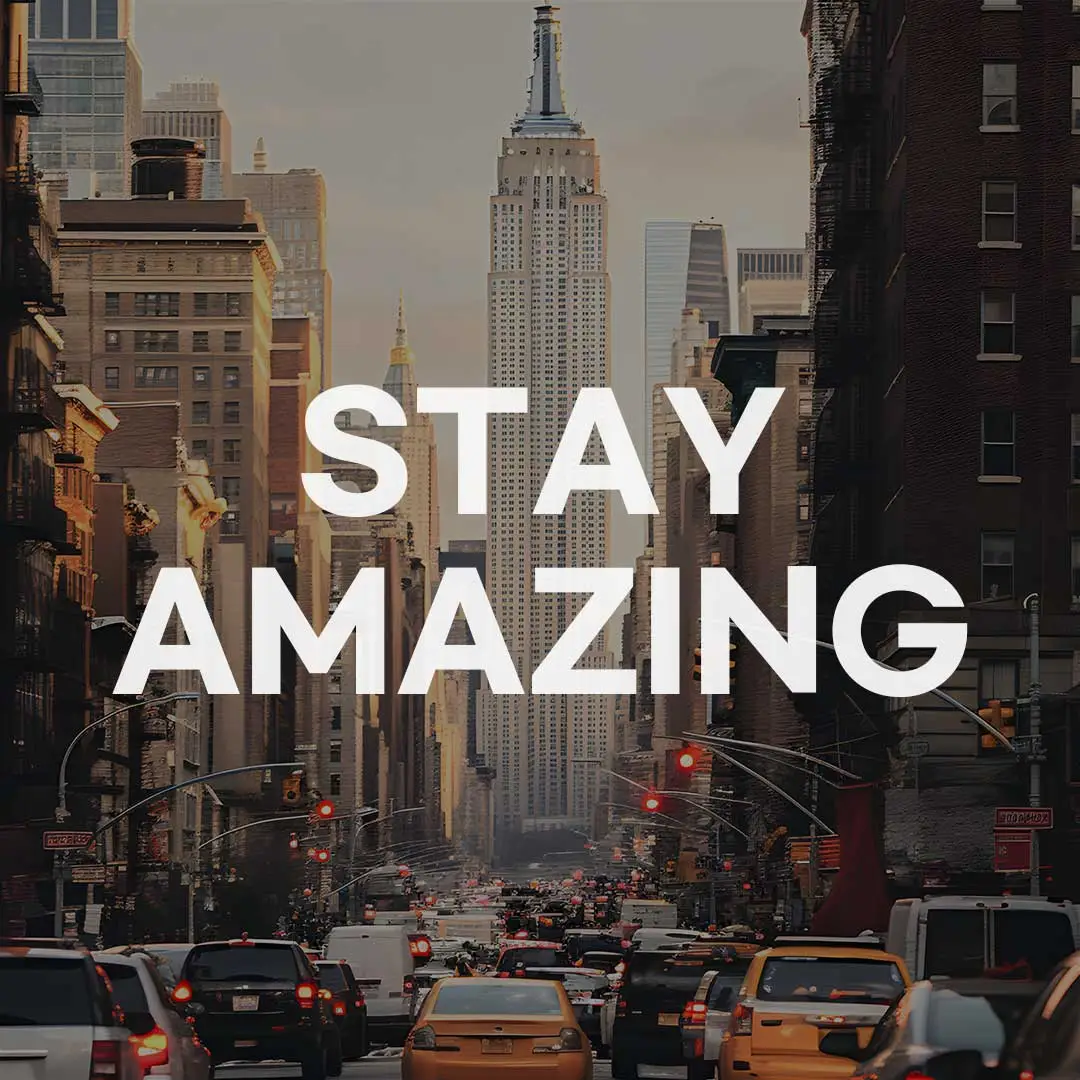 Stay Amazing 캠페인 히어로 이미지