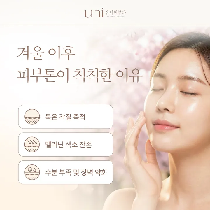 겨울철 피부톤이 칙칙해지는 원인 — 각질, 멜라닌, 수분 부족